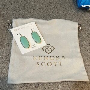 Kendra Scott Mint Green Oval Earrings